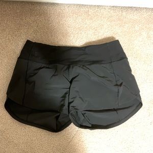 black lululemon shorts long 4 inches